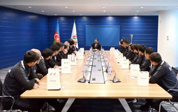 Minifutbol turnirinin qalibi olan SOCAR komandası ilə görüş keçirildi 