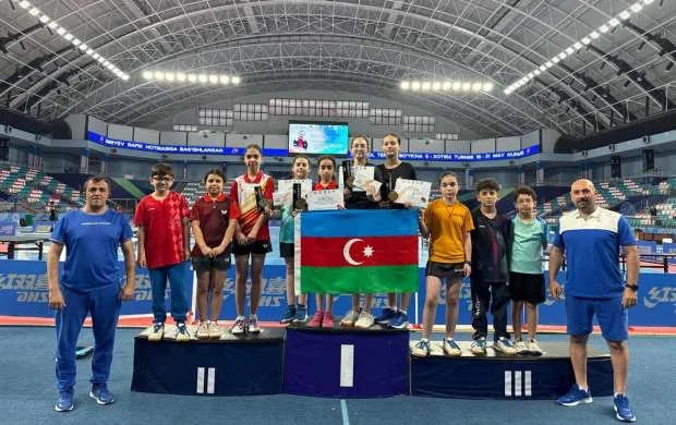Azərbaycanlı stolüstü tennisçilər beynəlxalq turnirdə 4 medal qazandılar 