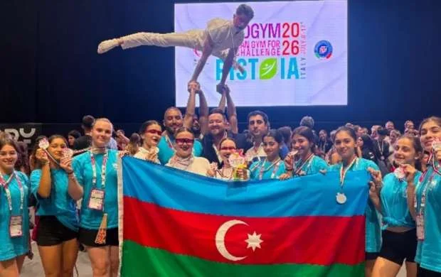 Azərbaycan komandası "European Gym for Life Challenge" festivalında qızıl medal qazandı 