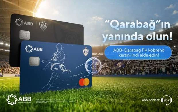 “ABB-Qarabağ FK” kobrend kartını artıq ABB-dən sifariş etmək olar 