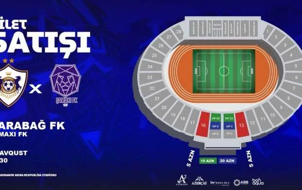 "Qarabağ"ın "Şamaxı" ilə oyununun biletləri satışa çıxarıldı 