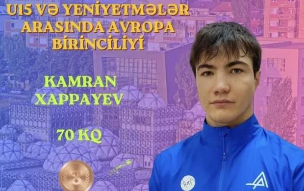 Kamran Xappayev Avropa birinciliyində bürünc medal qazanıb 