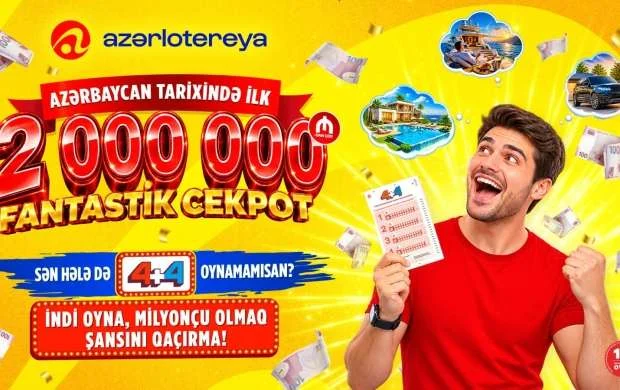 Tarixi rekord: Cekpot ilk dəfə 2 000 000 manatı keçdi 