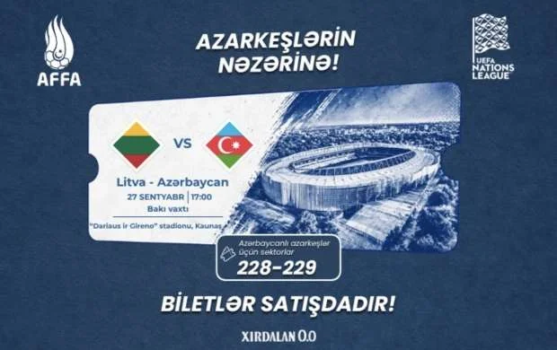 Millimizin Litva ilə oyununa bilet satışı başladı 