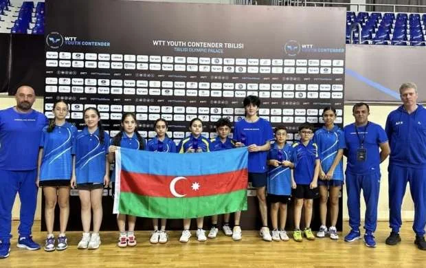 Azərbaycanın stolüstü tennisçiləri Tbilisidə 5 medal qazandılar 